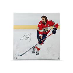 Aaron Ekblad Signed Panthers "Canvas Beginnings" 24x24 Photo on Canvas (UDA)