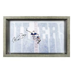 Connor McDavid Signed Oilers "Great from Avove" 18.5x30.5 Custom Framed Acrylic Display (UDA)