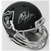 Image 1 : Bo Jackson Signed Raiders Custom Matte Black Full-Size Helmet (JSA COA  Jackson Hologram)