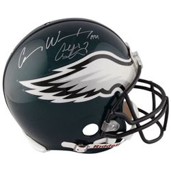 Carson Wentz  Alshon Jeffery Signed Eagles Full-Size Authentic On-Field Helmet (Fanatics)