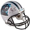 Image 1 : Christian McCaffrey Signed Panthers Full-Size Authentic On-Field Helmet (Fanatics)