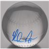Image 1 : Nolan Ryan Signed Lead Crystal Baseball (PSA COA)