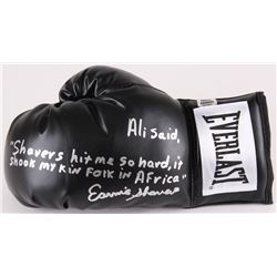 Earnie Shavers Signed Everlast Boxing Glove with Extensive Inscription Referencing Muhammad Ali (Sha