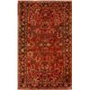 Image 1 : Not Illustrated, Sarouk Rug, Post 1950, Red ground with rosette and floral spray field with...