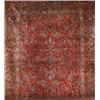 Image 1 : Sarouk Rug, Second Quarter 20th Century, Red ground with floral spray and flowering urn field...