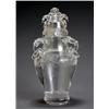 Image 1 : Chinese Rock Crystal Archaistic Covered Vase, 19th Century, The body carved with a band of st...