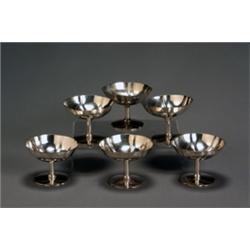 Set of Twelve Chinese Export Silver Sherbets, Wu Hua, Beijing, First Half 20th Century, Each...