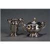 Image 1 : Italian Rococo Style Silver Creamer and Covered Sugar Bowl, First Quarter 20th Century, Each...