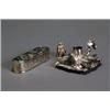 Image 1 : French Rococo Style Silver Chamber Candlestick and a Dutch Baroque Style Silver Tobacco Box, La...