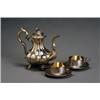 Image 1 : French Silver Coffeepot and a Pair of Cups and Saucers, Paris, Late 19th Century, The coffeep...