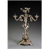 Image 1 : Sheffield Plate Three-Light Candelabrum, Mappin & Webb, Late 19th Century, The tree-form stan...