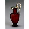 Image 1 : Victorian Silver-Gilt Mounted Ruby Glass Claret Jug, Charles Thomas & George Fox, London, 1874...