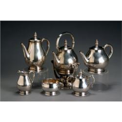 International Silver Co. Sterling Six-Piece Coffee and Tea Service, Meriden, CT, First Half 20t...