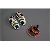 Image 1 : Pair of Native American Beaded Hide Infant's Moccasins and a Pouch, First Half 20th Century,...