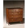 Image 1 : Federal Mahogany Chest of Drawers, Mid-Atlantic States, Circa 1820, Brass pulls appear to be...