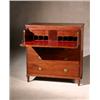 Image 1 : Federal Mahogany Butler's Desk, Maryland, Circa 1810, The top desk drawer compartment with fo...