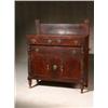 Image 1 : Classical Mahogany and Cherry Small Sideboard, New York, Circa 1815, The lower section fitted...