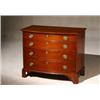 Image 1 : Federal Cherry Bow-Front Chest of Drawers, Probably Connecticut River Valley, Circa 1800, Bra...