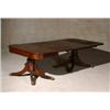 Image 1 : Federal Mahogany Two-Pedestal Single Drop-Leaf Dining Table, Baltimore, Circa 1810, One secti...