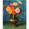 Image 1 : American School, Second Quarter 20th Century, Floral Still Life, Signed Hammnell (?) and date...