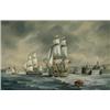 Image 1 : Max Parsons (British 20th Century), Harbor with Frigates, Signed Max Parsons l.l., Oil on p...