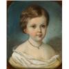 Image 1 : A. Fleishman (Probably German Mid-19th Century), Portrait of a Young Girl, Signed A...