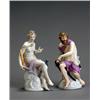 Image 1 : Pair of Berlin Porcelain Figures of Jupiter and Juno, KPM, Mid-19th Century, Each with underg...