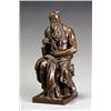 Image 1 : After Michelangelo Buonarroti (Italian 1475-1564), Moses, Inscribed on base F. BARBEDIENNE. F...