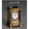 Image 1 : French Gilt and Silvered Brass Striking and Repeating Carriage Clock, Achille Brocot, No. 309,...