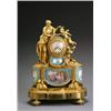 Image 1 : Louis XVI Style Ormolu and SFvres-Type Mounted Mantel Clock, Liboz, Paris, Late 19th Century...