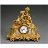 Image 1 : Louis XV Style SFvres-Type Mounted Ormolu Figural Mantel Clock, Japy FrFres, Mid-19th Century...