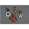 Image 1 : Group of Seven European and Japanese Enameled Badges, One each from the 'Order of the Rising Su...