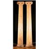 Image 1 : Pair of Continental Stripped Pine Architectural Half-Columns, Early 20th Century, One with re...