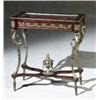 Image 1 : Empire Style Gilt Metal Mounted Mahogany Vitrine Table, First Quarter 20th Century, Height: 2...