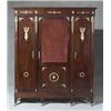 Image 1 : Empire Style Ormolu Mounted Mahogany BibliothFque, 20th Century, Height: 72-3/4 in (184.8 cm)...