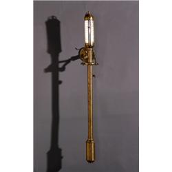 Brass Ship's Stick Barometer, Early 20th Century, The pewtered dial inscribed JJBM/ 16 a 22/...