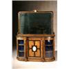 Image 1 : Victorian Ormolu and Light Blue Jasperware Mounted Parcel Gilt and Inlaid Burlwood Side Cabinet a...