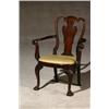 Image 1 : George II Walnut Armchair, Circa 1750, Some repairs to veneered splat, arms at stiles and som...