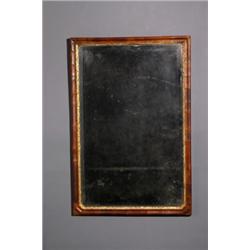 George II Parcel Gilt Walnut Mirror, Circa 1740, Some repairs to veneered molding., 29 x 19...