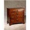 Image 1 : George III Mahogany and Walnut Chest of Drawers, Last Half 18th Century, Modified from a tall...