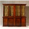 Image 1 : George III Style Mahogany Breakfront Bookcase-Cabinet, Last Half 19th Century, In several par...