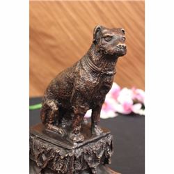 SIGNED MENE ADORABLE LABRADOR PUPPY DOG BRONZE SCULPTURE STATUE FIGURINE
