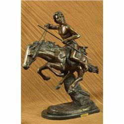 Extra Large Cheyenne Indian Warrior by Frederic Remington Bronze Sculpture Sale