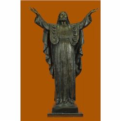 55 LBS LARGE JESUS CHURCH ISRAEL MUSEUM QUALITY BRONZE