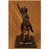 Image 3 : PONY EXPRESS COWBOY BOB BRONZE SCULPTURE