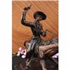 Image 5 : Signe Remington Seasoned Cowboy Riding Bronze Sculpture Figurine Statue