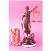 Image 2 : Blind Lady of Justice Themis Bronze Statue Law Mayer Sculpture Figure