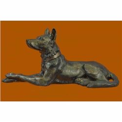 Handcrafted Indoor/Outdoor Basenji Dog Bronze Sculpture Statue Figurine Figure