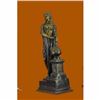 Image 2 : Handcrafted Extra Large Nefertiti next to a Pillar Bronze Sculpture Marble Base