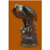 Image 2 : Bronze Sculpture Large Falcon American Eagle by Moigniez Marble Base Figurine